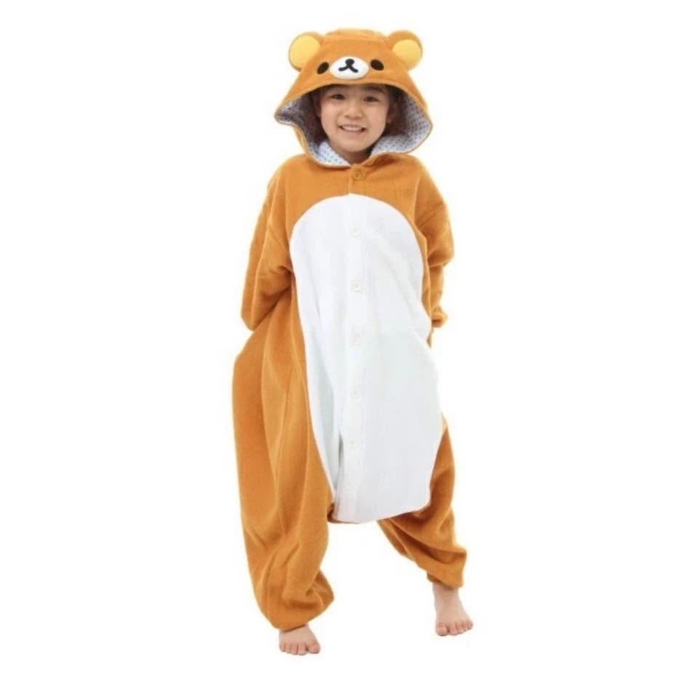 Bundles SAZAC Rilakkuma
Kids Costume
Kigurumi Fleece
Cosplay 130 Brown,beige - Picture 4 of 17